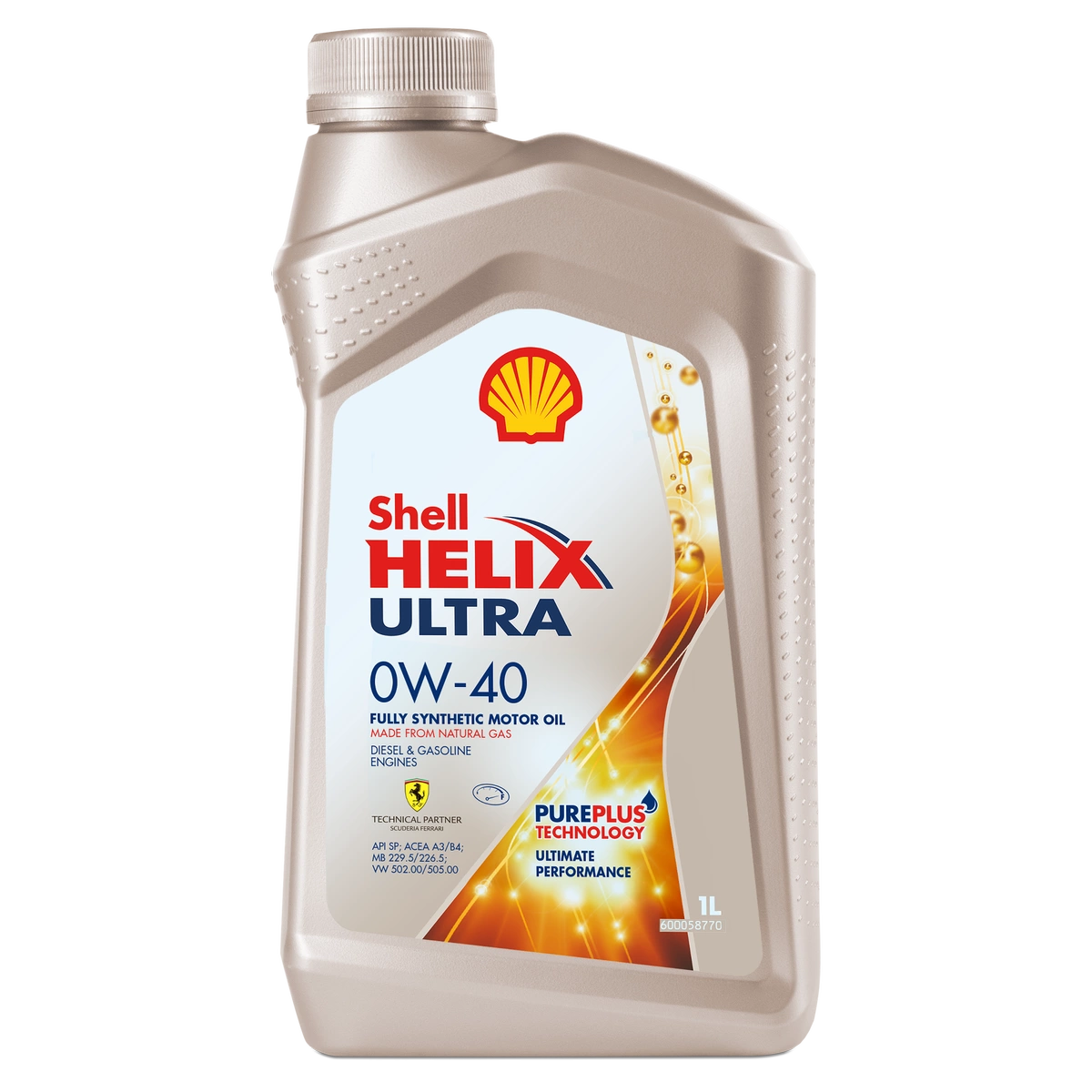 Моторное масло SHELL 0W40 HELIX ULTRA SP, 1л